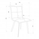 Кресло РУБИК U, Velutto 32 серый велюр/черный